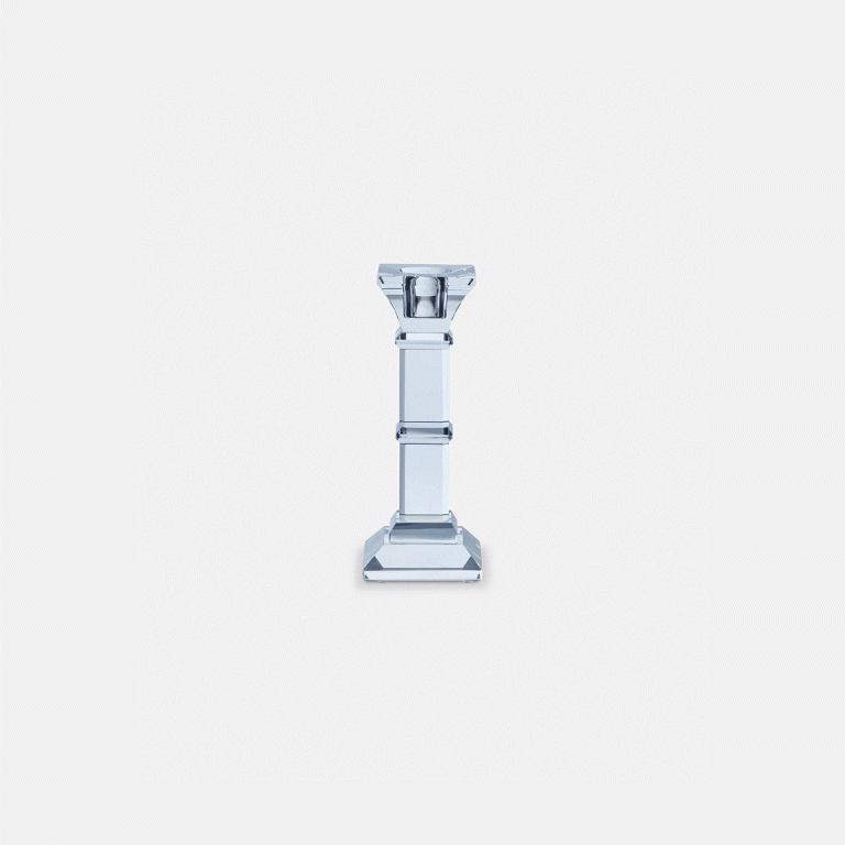 small crystal candlestick