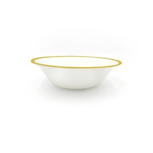 single cereal bowl yellow side