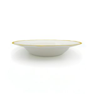 wave pasta bowl yellow side