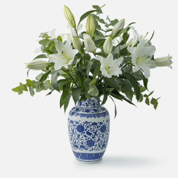delphine vase flower
