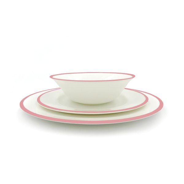 stacked plates bowl side taffy