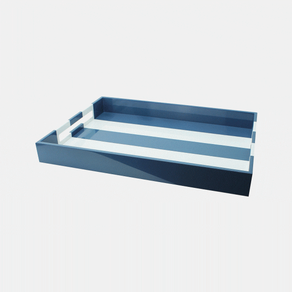 striped tray